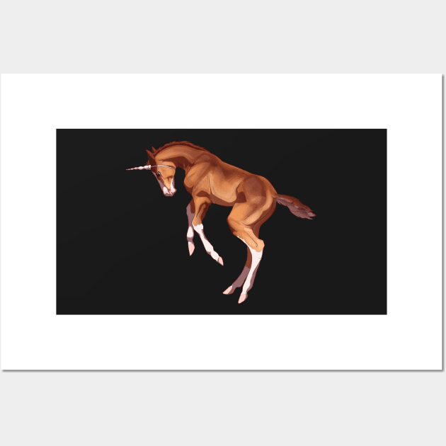 Jumpy Foal Wall Art by kelseydjpaint